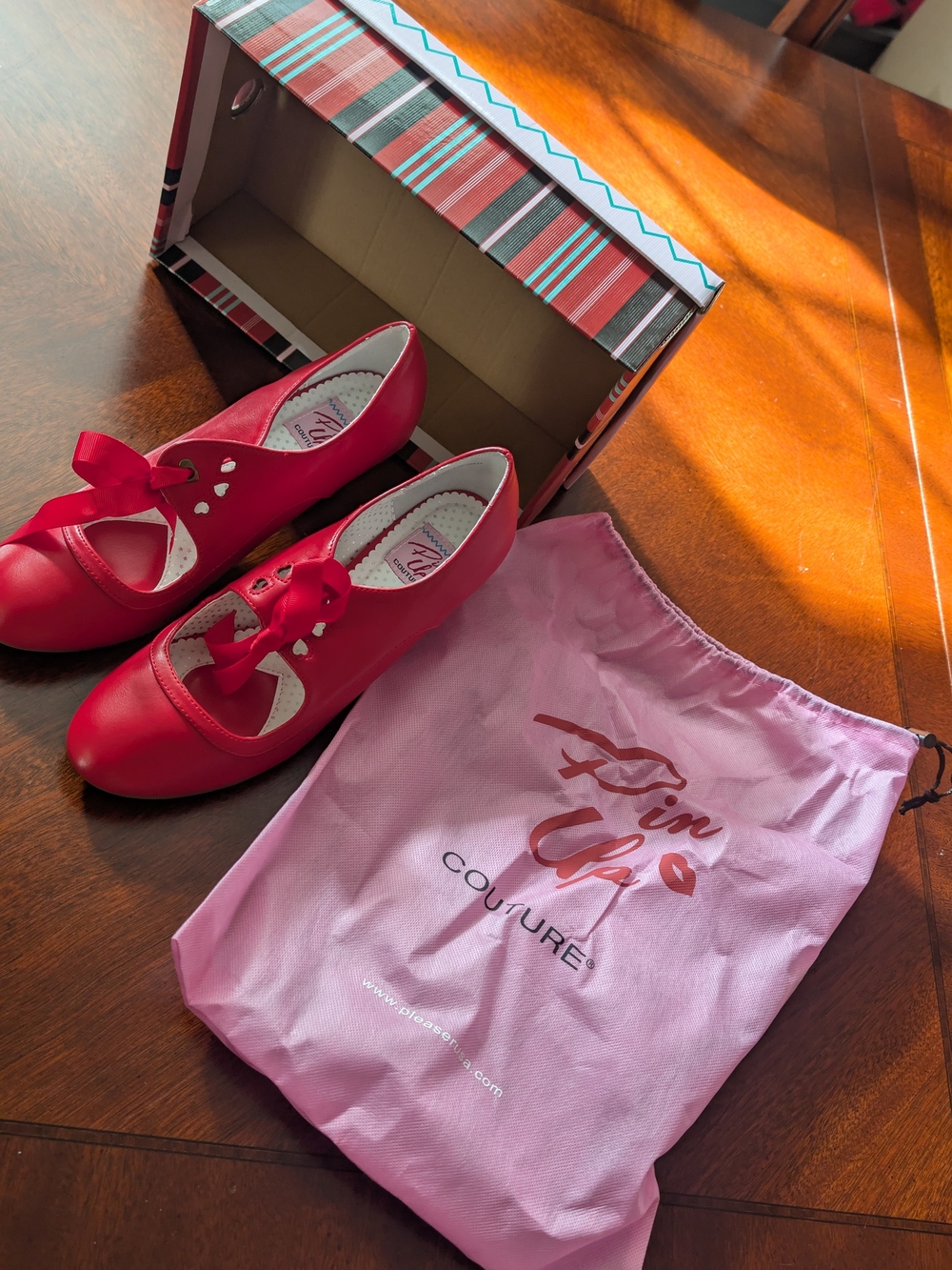 Pinup Couture Girls' Red Mary Jane Costume Shoes